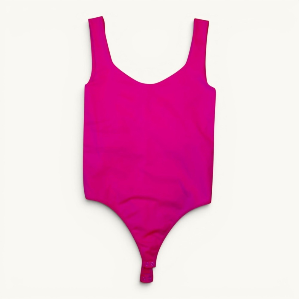 Free People Hot Pink Seamless Bodysuit M/L